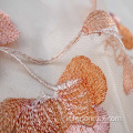 Tessuto in maglia da ricamo in fiore in poliestere in poliestere 100%